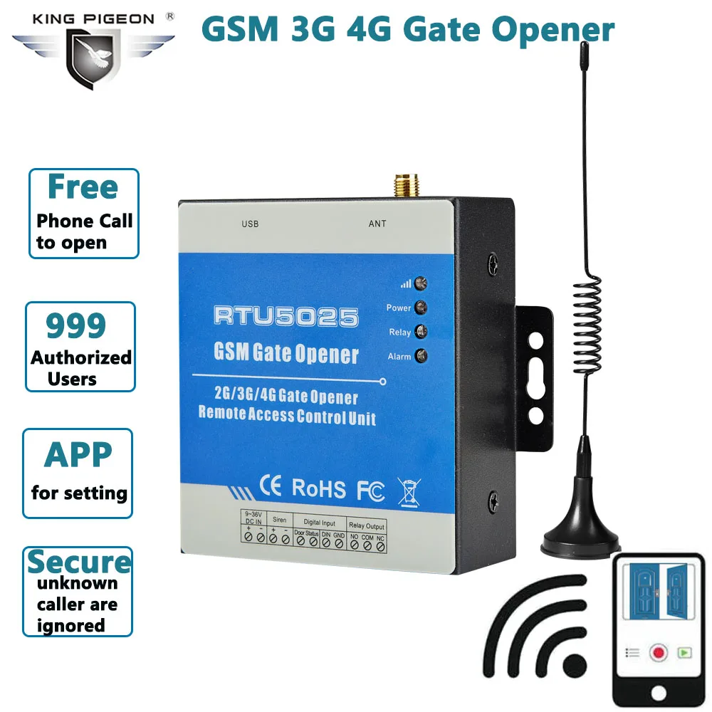 Беспроводной GPRS ворот дистанционный переключатель через 4G сеть для контроля доступа двери Система парковки RTU5025
