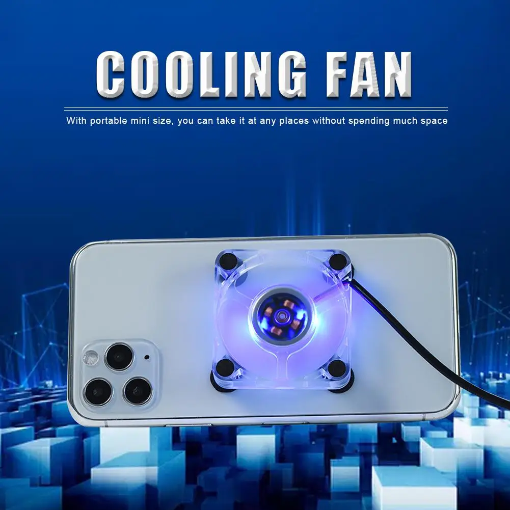 

Small Fan Portable Mobile Phone Cooler USB Cooling Pad Cooler Fan Shooter Mute Radiator Controller Heat Sink