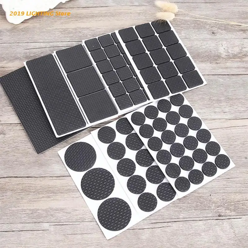 

Q9QF 1 Pack Anti Scratch Self Adhesive Felt Pads, Square/Round Shape Protector Pad for Furniture Legs and Wood Floor