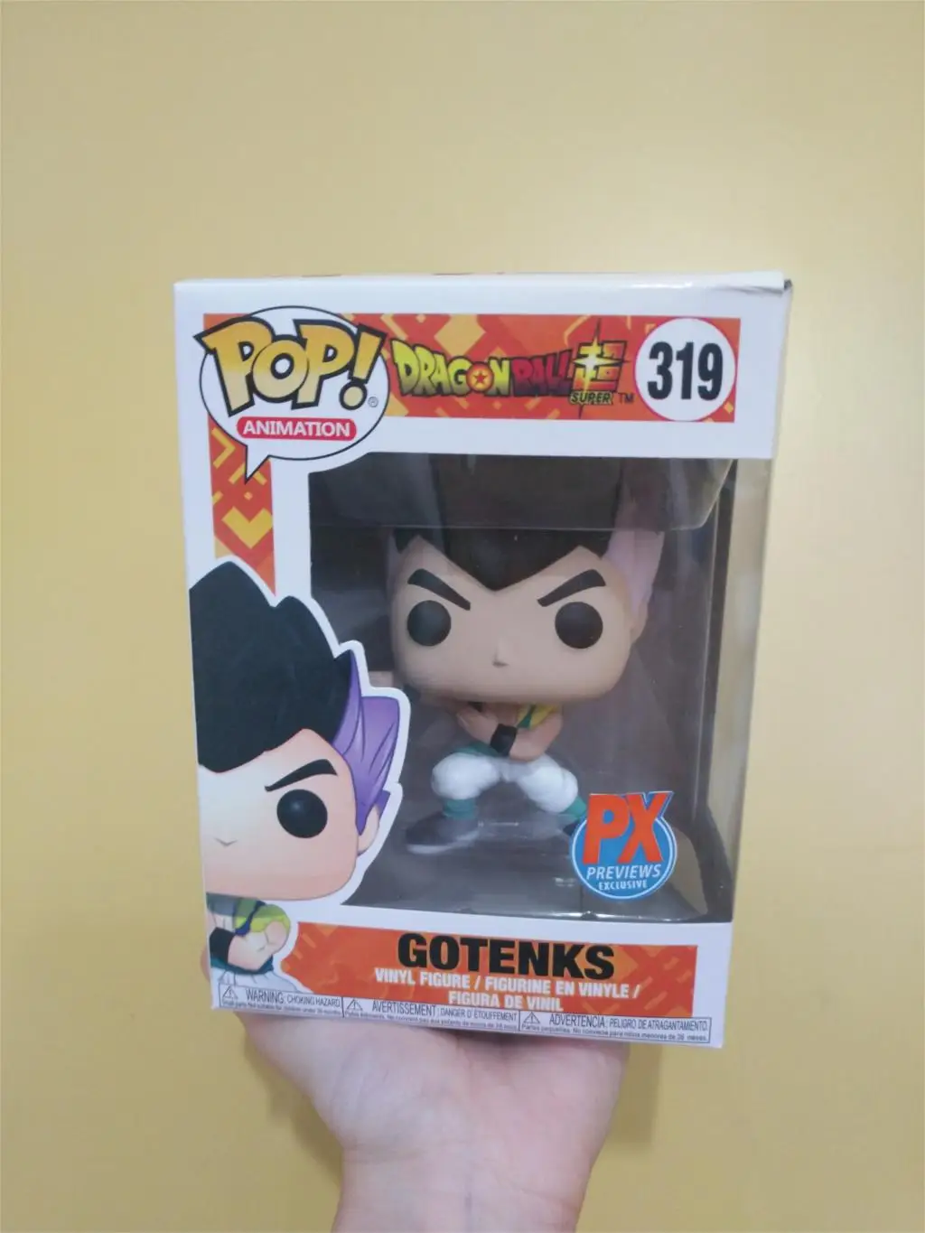 319 with box Funko Pop аниме Dragon Ball Z персонаж 10 см Милая виниловая Модель Куклы Фигурки игрушки - Цвет: 319 with box