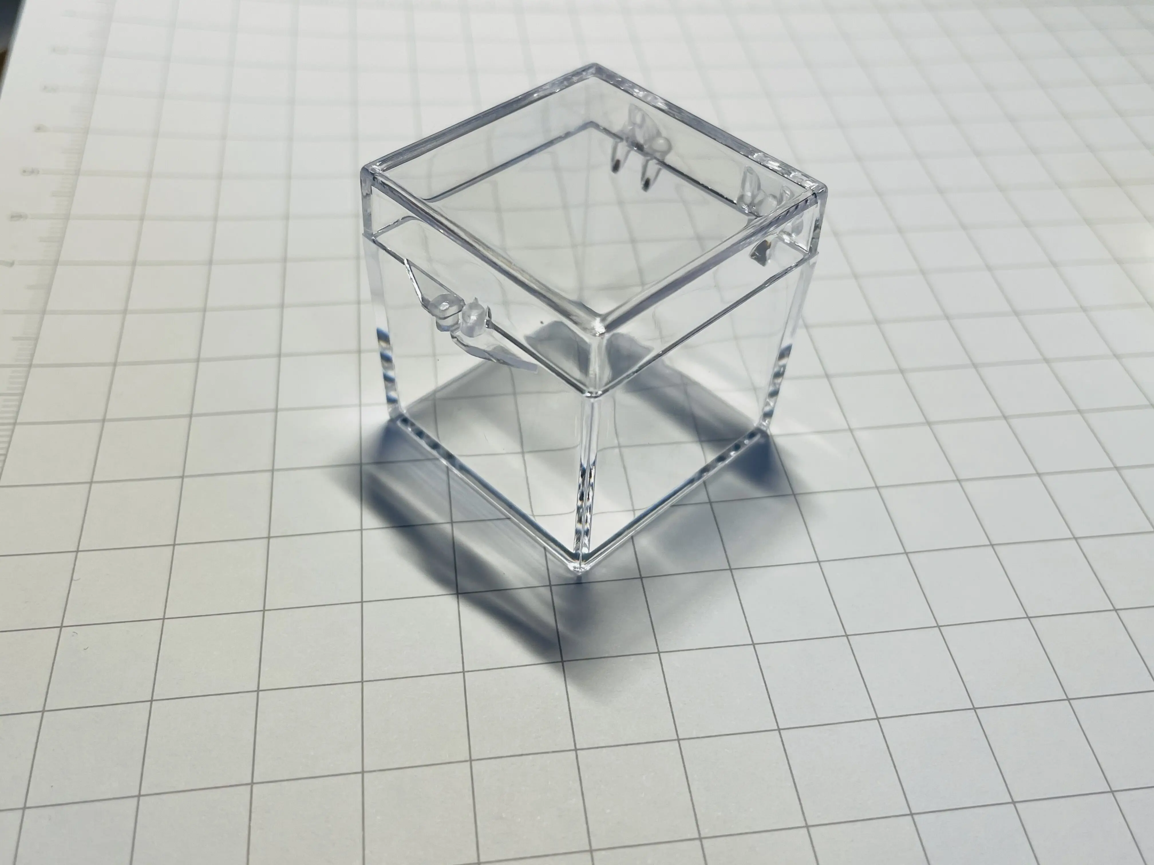 

10 шт. [за исключением цены кубика] коробка для дисплея 25,4 мм Cube PPS Box, прозрачная коробка