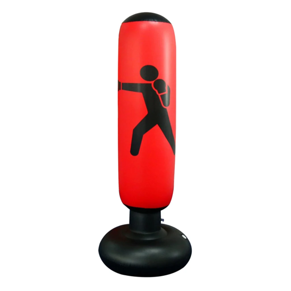 63 Inch Inflatable Boxing Punching Bag Fitness for Kids Adult | Спорт и развлечения