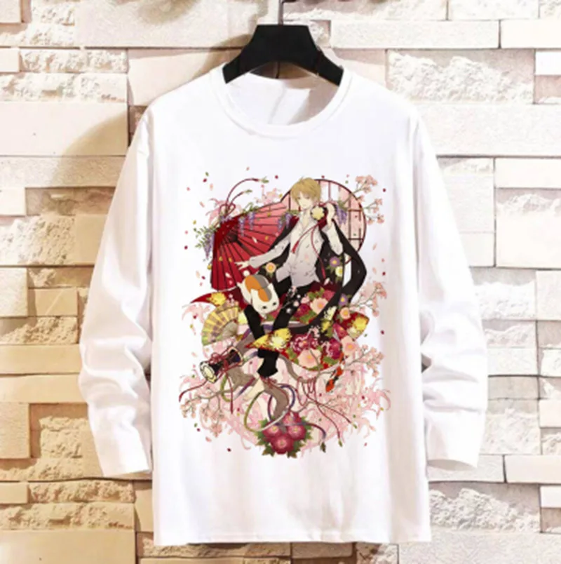 

Spring and Summer Japanese Anime Xia Mu You Ren Zhang Cosplay Madara Animation Surrounding Round Neck T-shirt Long Sleeve Tops