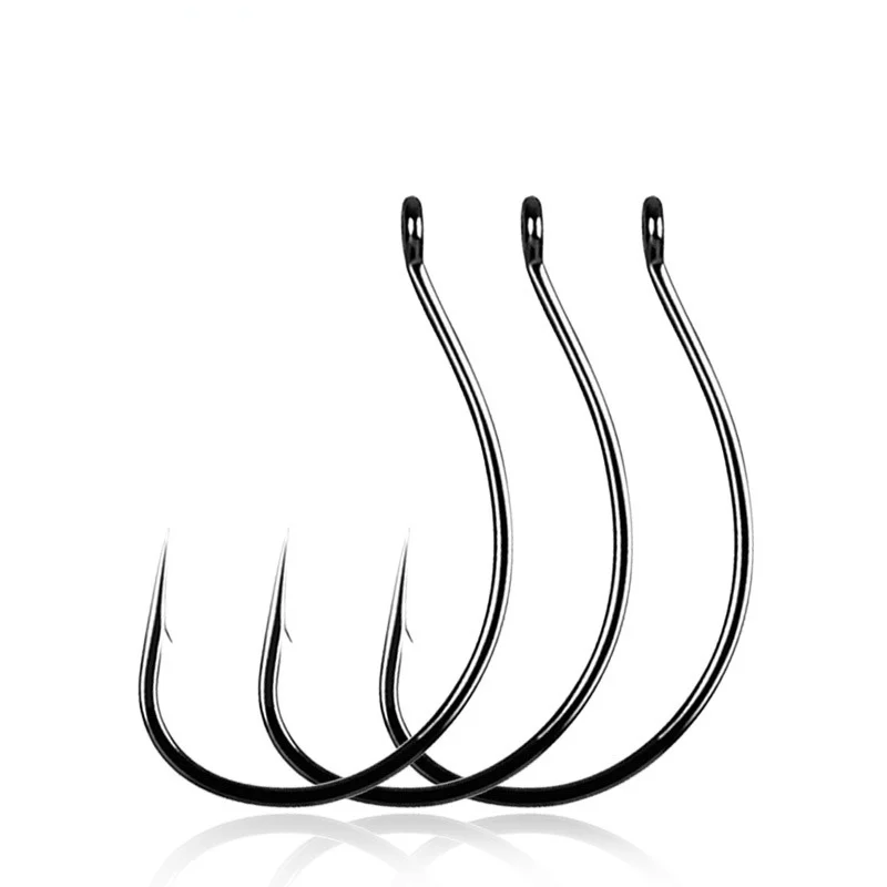

20pcs/bag 8003 wacky Black Nickel Fishing Hook Worm WACKY RIG Lure Soft Bait Fishhook lead head Hooks Drop-shot Rig