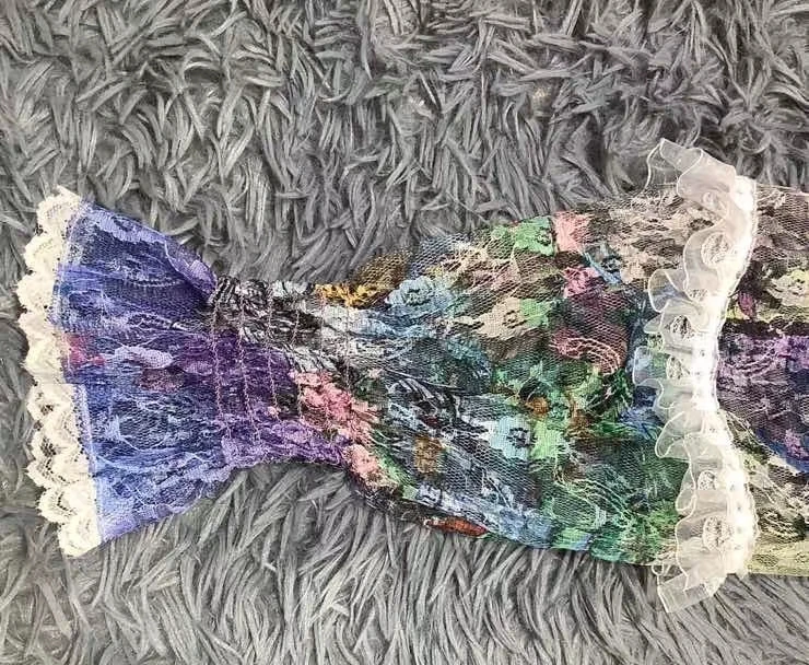 

Women Runway High Quality Lantern Lace Long Sleeve Dress Building Print Crystal Pencil Prom Robe Mujer Festa Vestidos