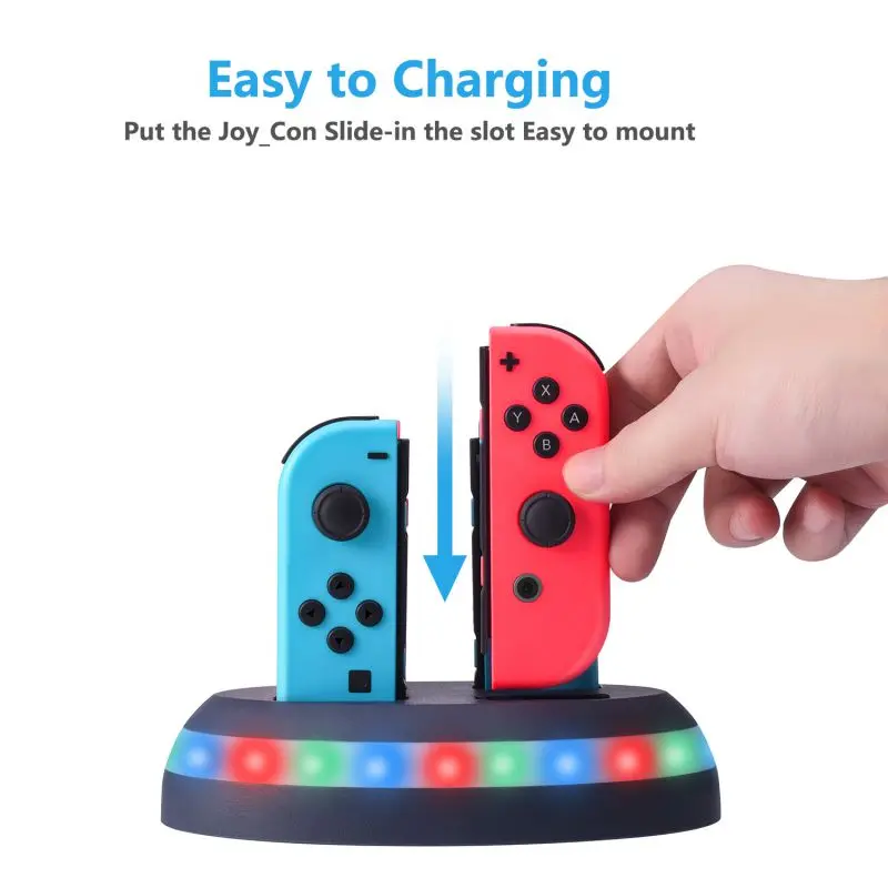 Nintendo Switch Joy-con игровая Ручка фиксированным лезвием Зарядное устройство ручка