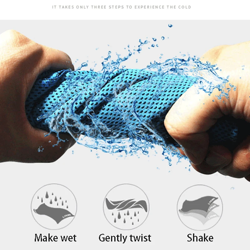 Быстросохнущее карманное полотенце из микрофибры для быстрого охлаждения льда