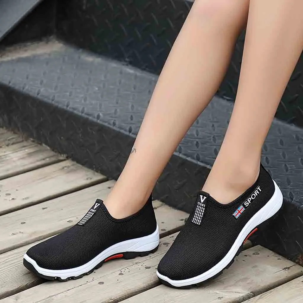 Женские кроссовки для походов Повседневная сетчатая дышащая обувь женские