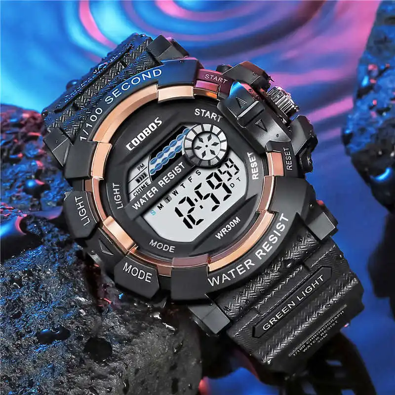 

8-18 year old Military Kids Sport Watches 30M Waterproof Electronic Wristwatch Clock Children Digital Watch For Boys Girls A4108