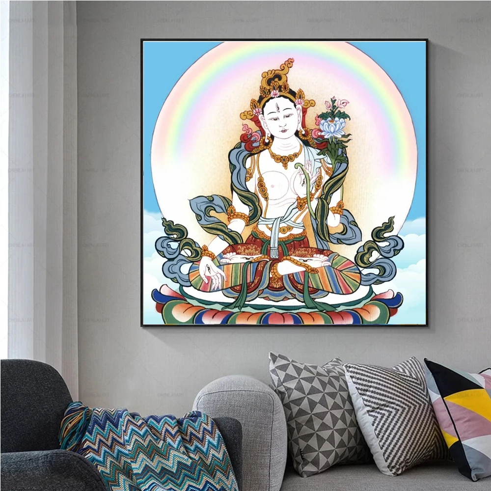 Религиозная алмазная живопись цветок статуя Будды картина вышивка сделай сам 5d