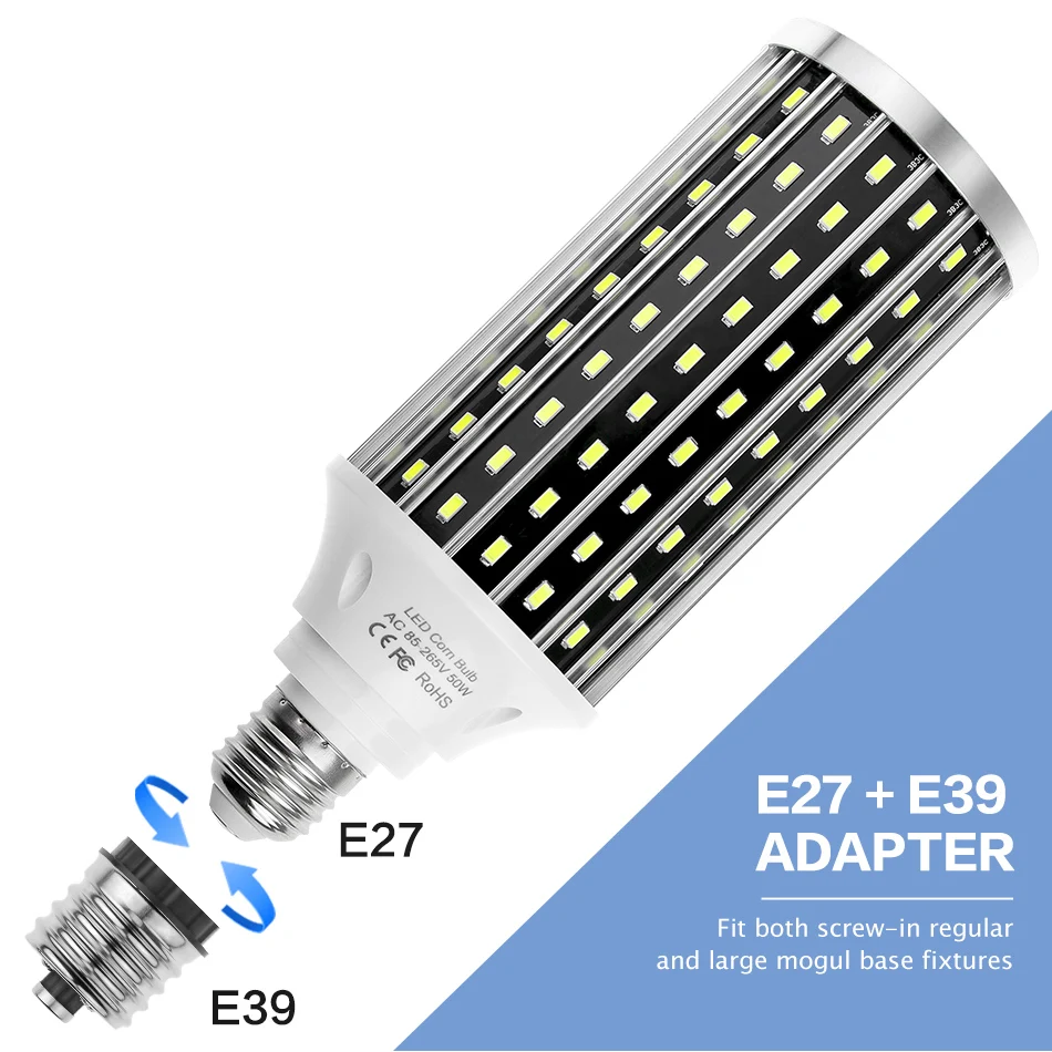 Светодиодный светильник E27 светодиодный Лампа 220V E39 светодиодный лампы 50W лампа 110V High Lumen лампа для склада цехов фабрики светильник ing 5730SMD