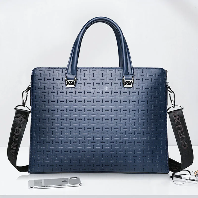 2021 New Designer Men Briefcase Leather Men Bags Business Men Messenger Bags Luxury Brand Male Briefcases