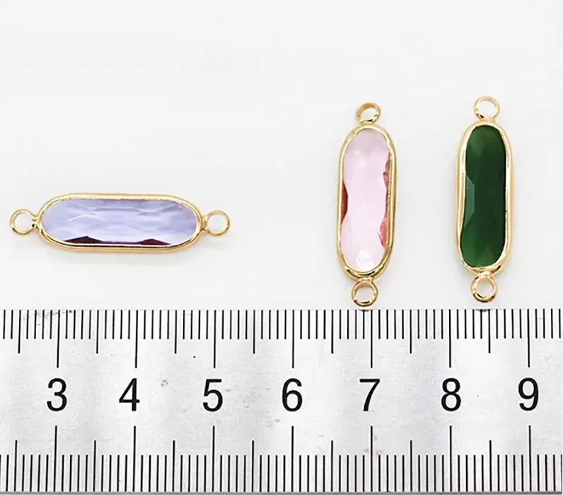 7x21 мм овальные винтажные очаровательные серьги поиска граненые Стеклянное