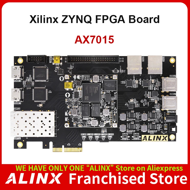 ALINX AX7015: XILINX Zynq-7000 SoC XC7Z015 ZYNQ ARM 7015 SoMs FPGA макетная плата PCIE HDMI zedboard - купить по