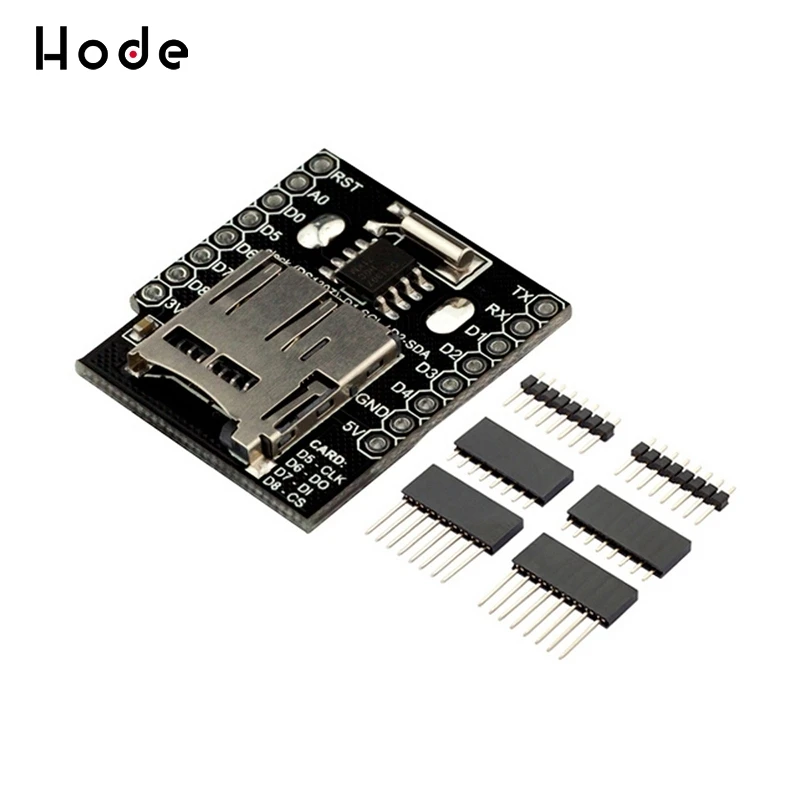 WEMOS D1 мини данные щит регистратора памяти Micro SD РТК DS1307Clock для Arduino Raspberry |