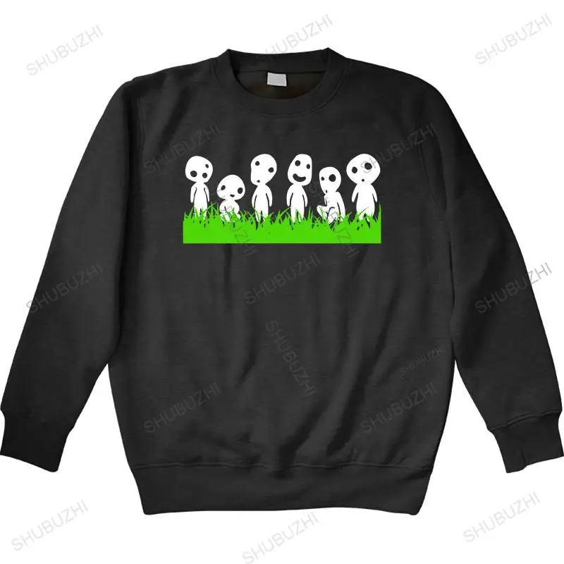 

Man crew neck hoodie Color Enhanced For Sale Kodama Spirit Movie long Sleeve High Quality sweatshirt Color Enhanced For Sale