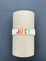 flaneurplanet personalized miyuki delica name bracelet boho rainbow alphabet seed bead bracelet 100 handmade woven