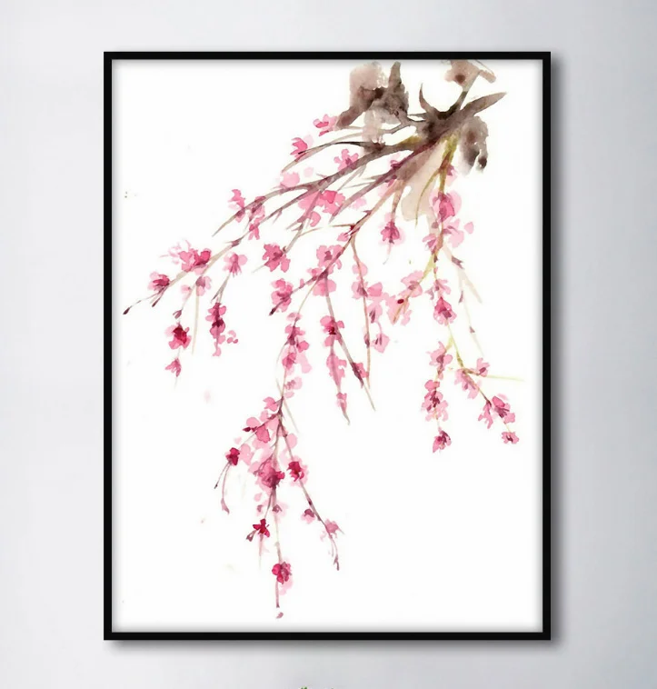 Мечта о новом китайском стиле небольшой свежий настенный художественный холст