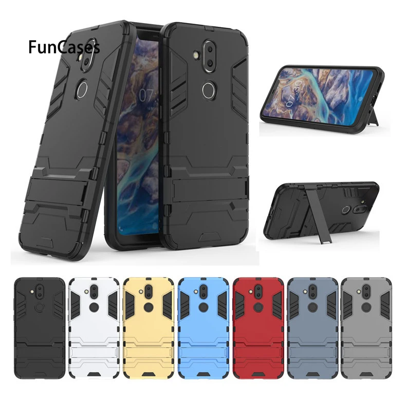 Для Nokia X7 Броня Железного человека чехол для телефона 7 1 плюс Невидимый стойка