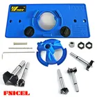 Направляющая для сверления Forstner, инструмент для резки дерева, столярных работ, 15-35 мм, 5 насадок