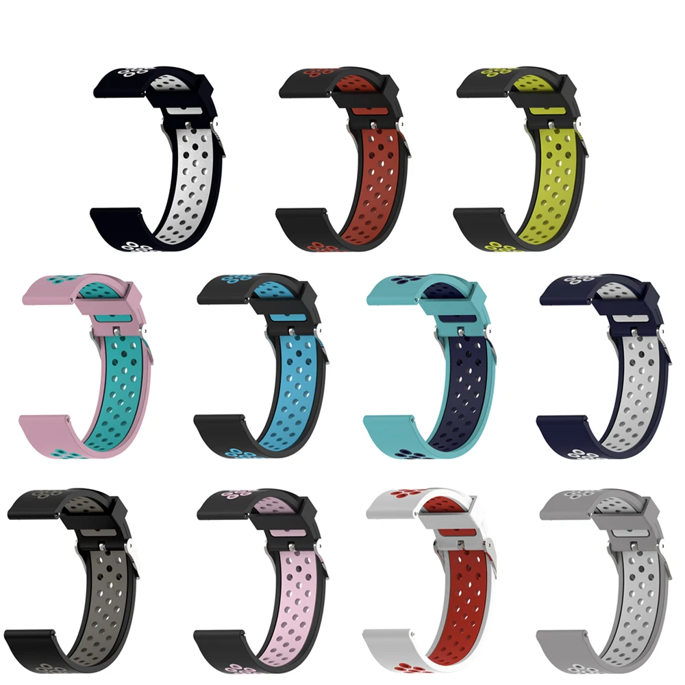 20 22 мм спортивный браслет для Huami Amazfit Pace Stratos 2 2S GTR 47 умный ремешок часов BIp 42
