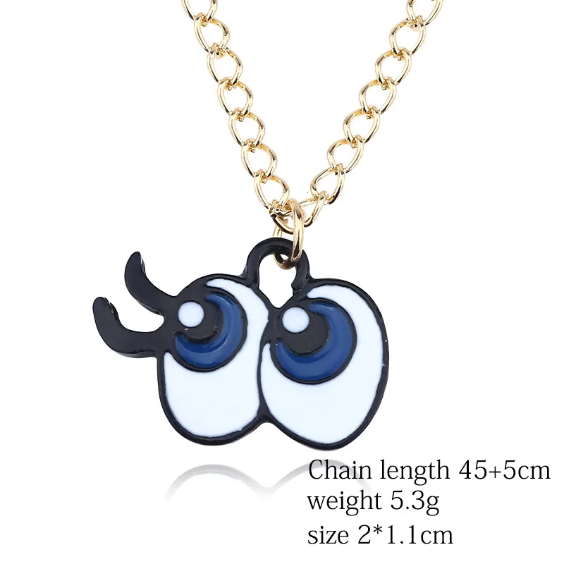 

Creative Child Eyes Necklace For Women Girls Boys Enamel Geometric Human Organs Pendant Necklaces Cute Jewelry Students Gifts