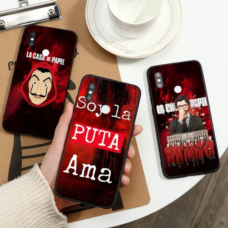 

TV Money Heist House Paper La Casa de papel Phone Case For Xiaomi Redmi note 7 8 9 t max3 s 10 pro lite coque funda shell cover