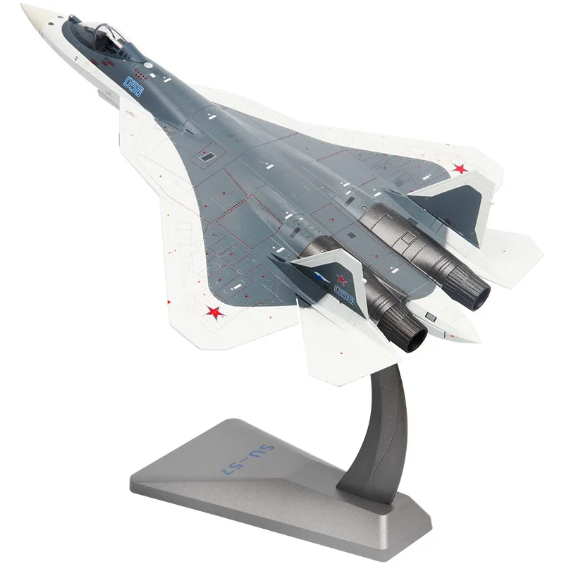 Russia Air Force T-50 Su57 Su-57 мест модель истребителя игрушки металлический самолет военный