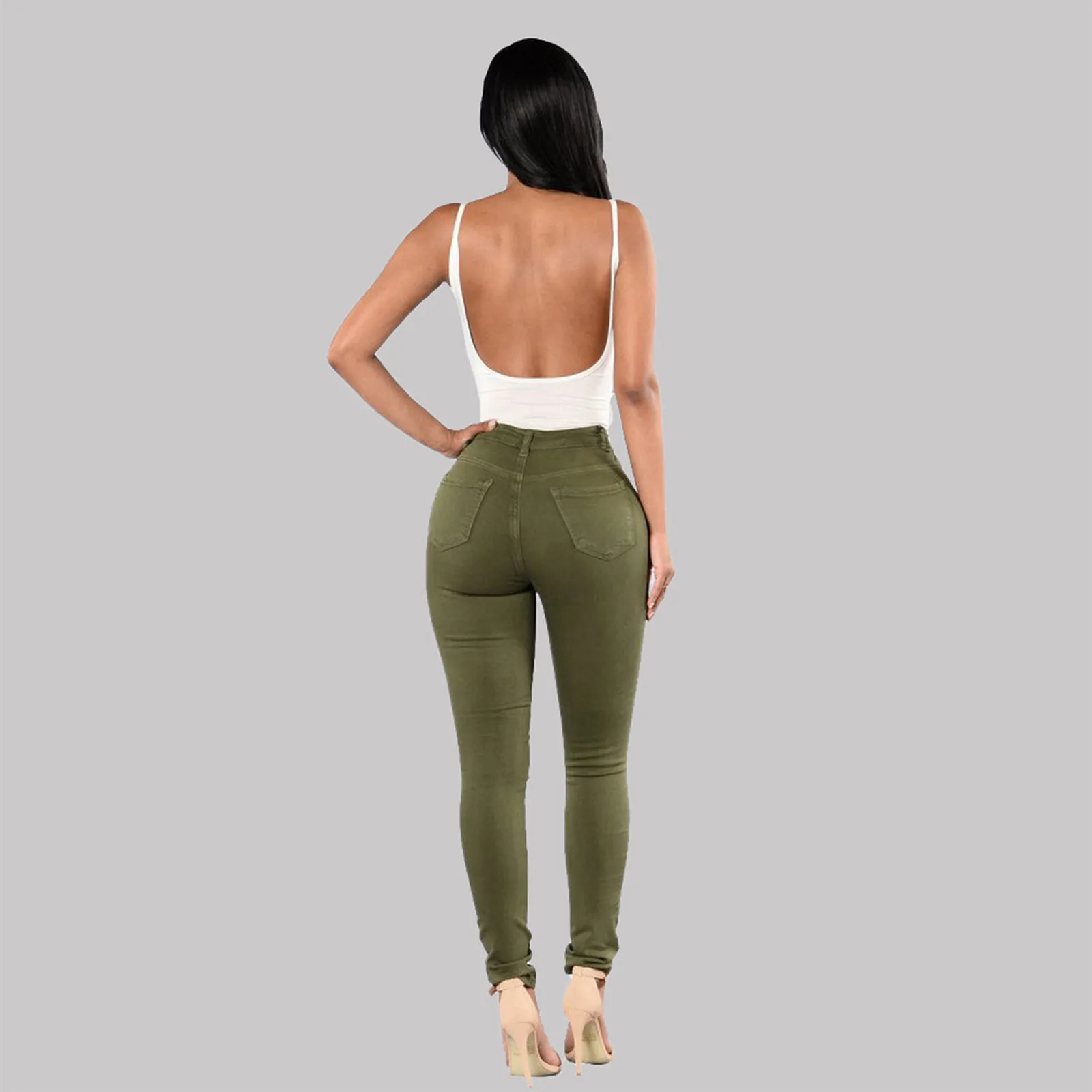 

Woman Jeans Women Sexy High Waist Fashion Wide Casual Leg Summer Beach Pocket Pants pantalones de mujer Vintage