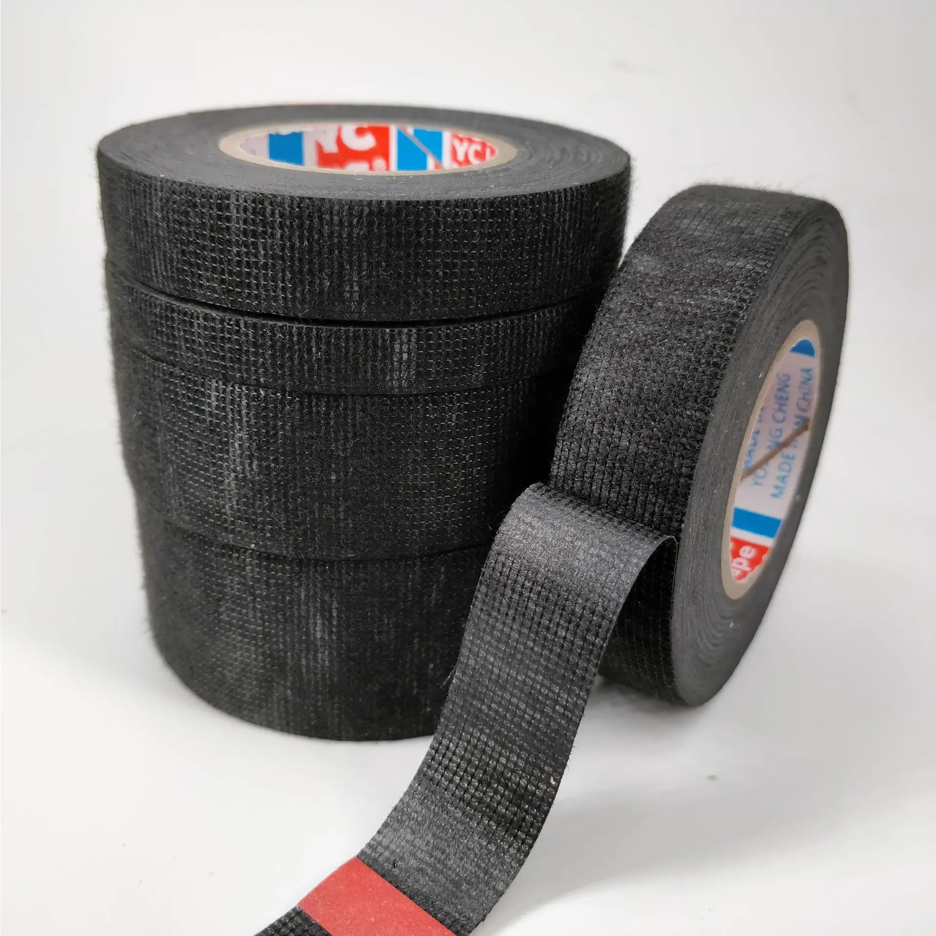 

1Pc 9/15/19/25/32MM 15M 25M Heat-Resistant Adhesive Cloth Fabric Tape For Car Auto Cable Harness Wiring Loom Protection Width L