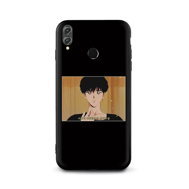 B7 EWAU Japanese Anime Aesthetic Friend Silicone phone case for Huawei Honor 6A 7A Pro 7C 7X 8X 8 9 Note 10 Lite view 20 9X Pro - Color: B7