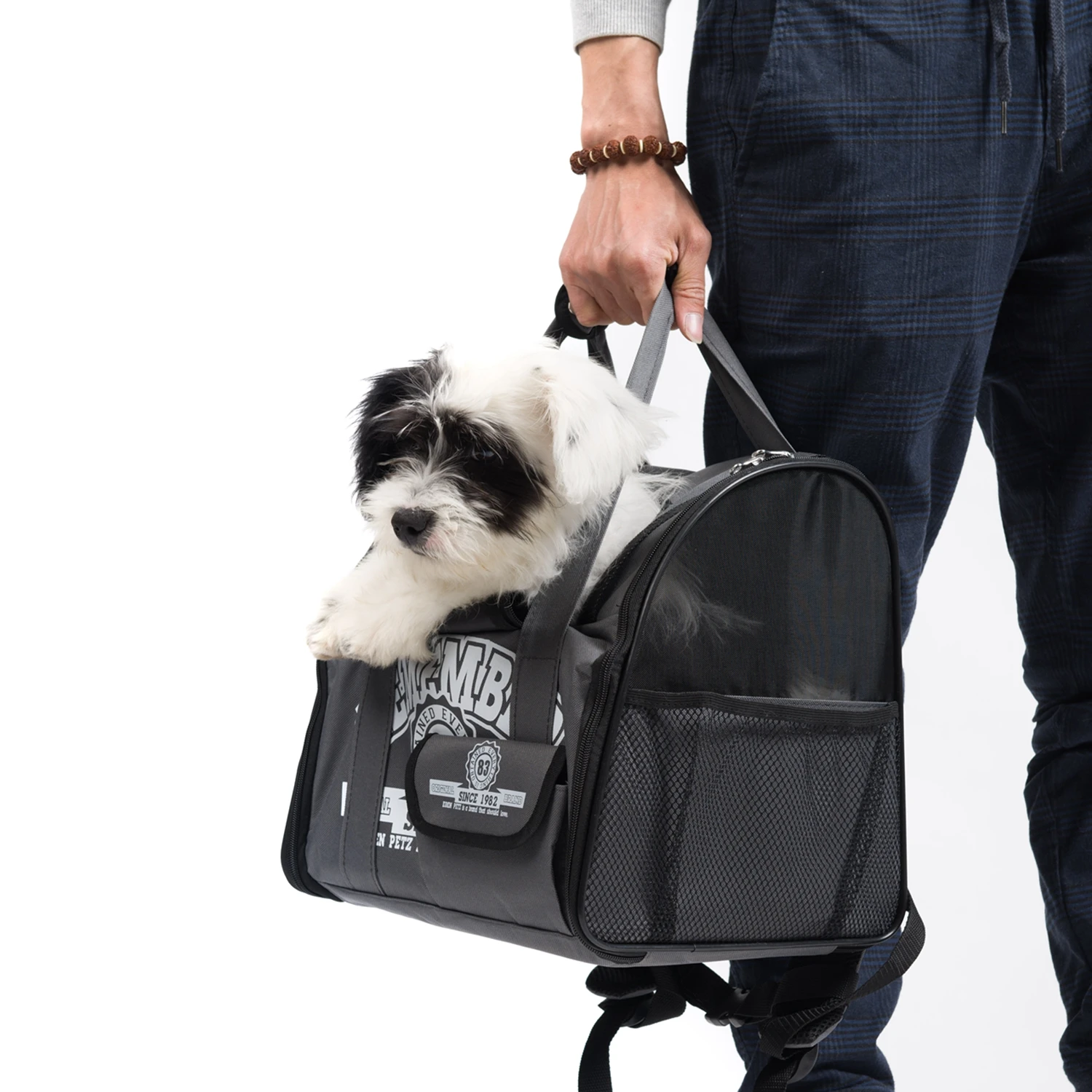 Для домашних животных собак и кошек Рюкзак занавес двери дизайн сетчатый