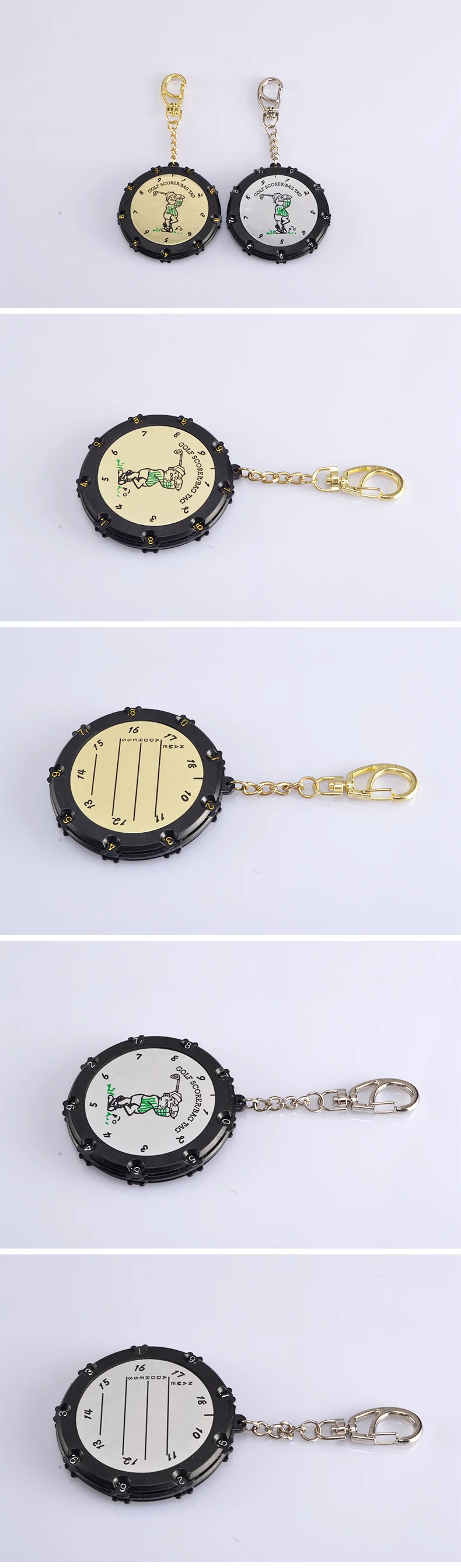 

Golf Scorer Golf Golf Gold 18-hole Square Scorer Golf Accessories JFQ002