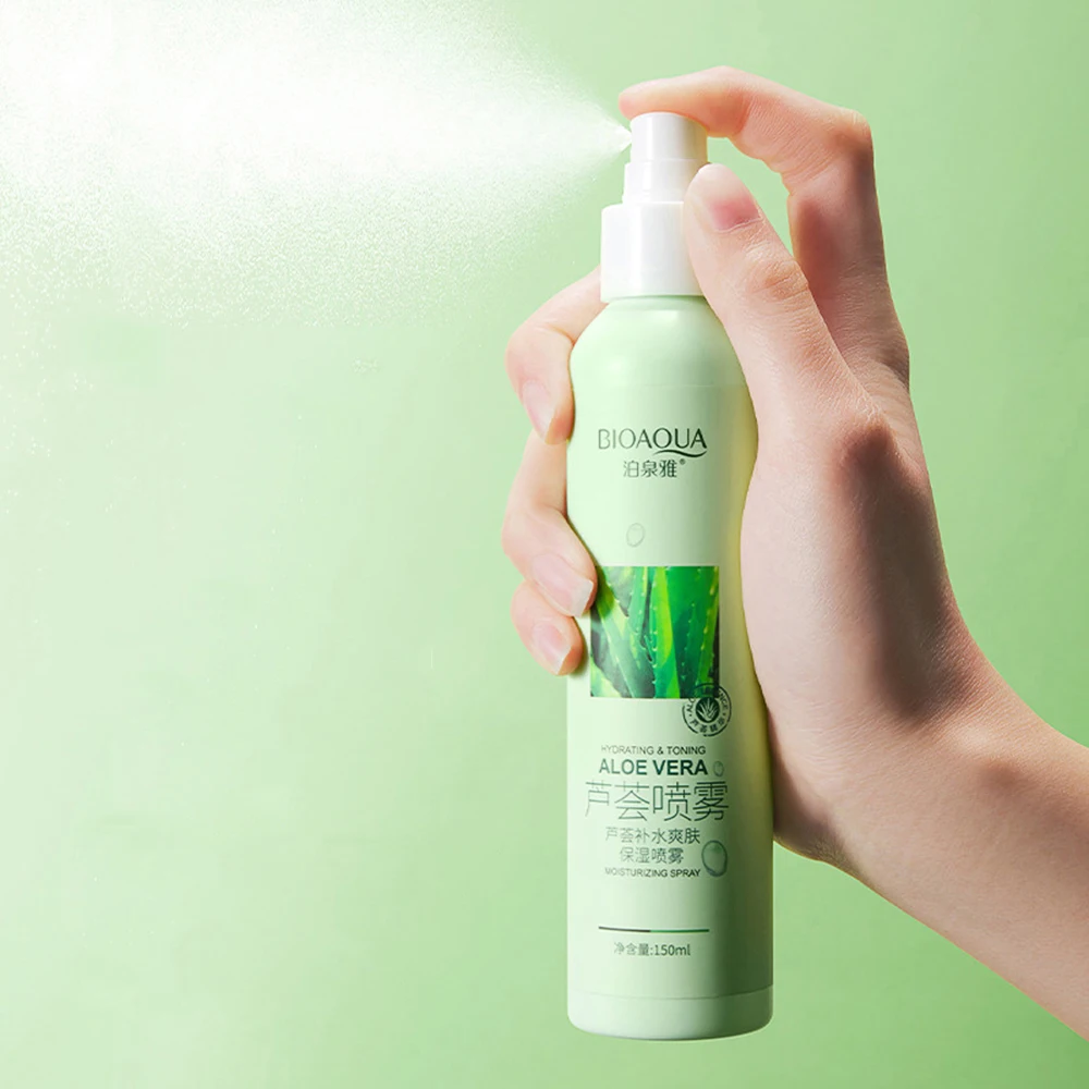 

150ML Aloe Vera Toner Moisturizing Spray Refreshing Whitening Moisturizing Rejuvenation Oil Control Repair Dryness Facial Care