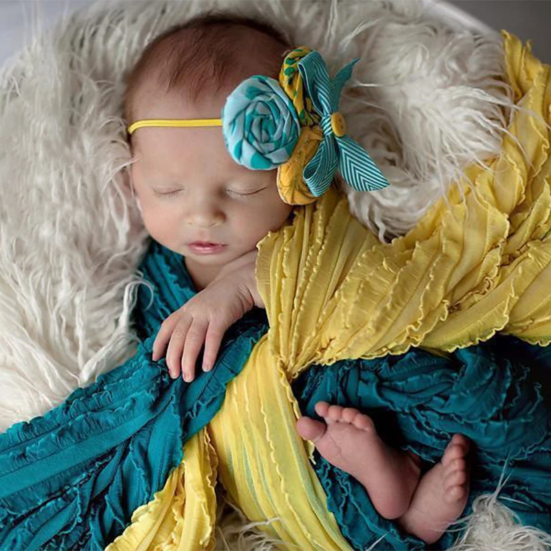 Реквизит для фотосъемки новорожденных кружевные обертки эластичная ткань с