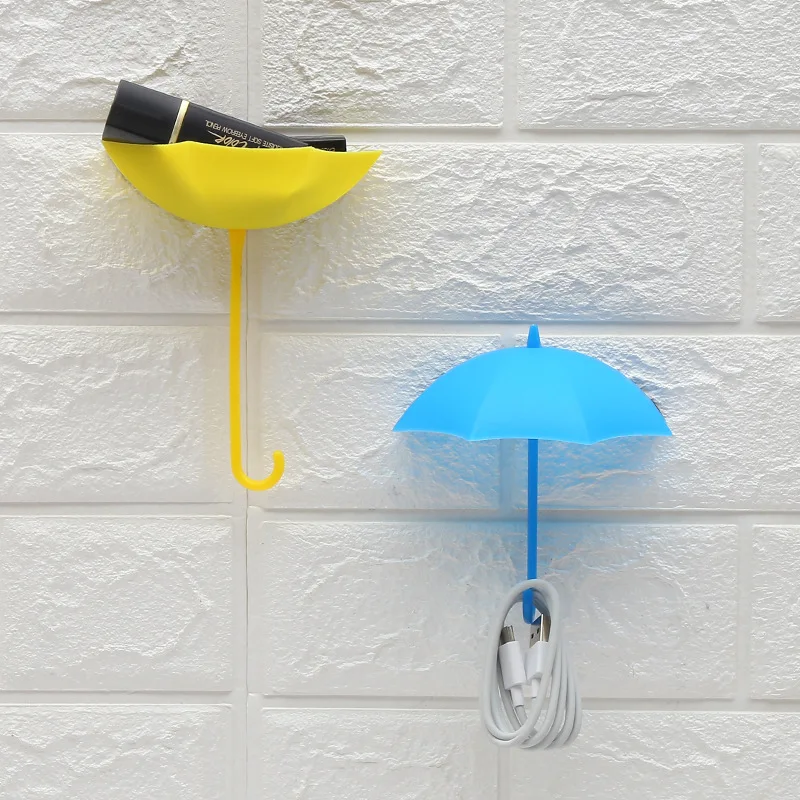 Красивый зонт в форме крючка Не оставляющий следов маленький липкий крючок