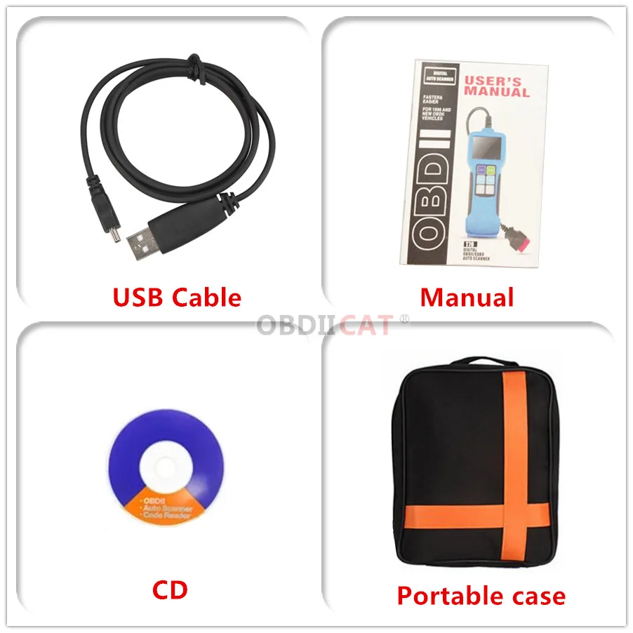 

DHL5pcs Diagnostic Scanner T70 For All OBD2 & EOBD & JOBD Cars with Large Color-screen and Multilingual
