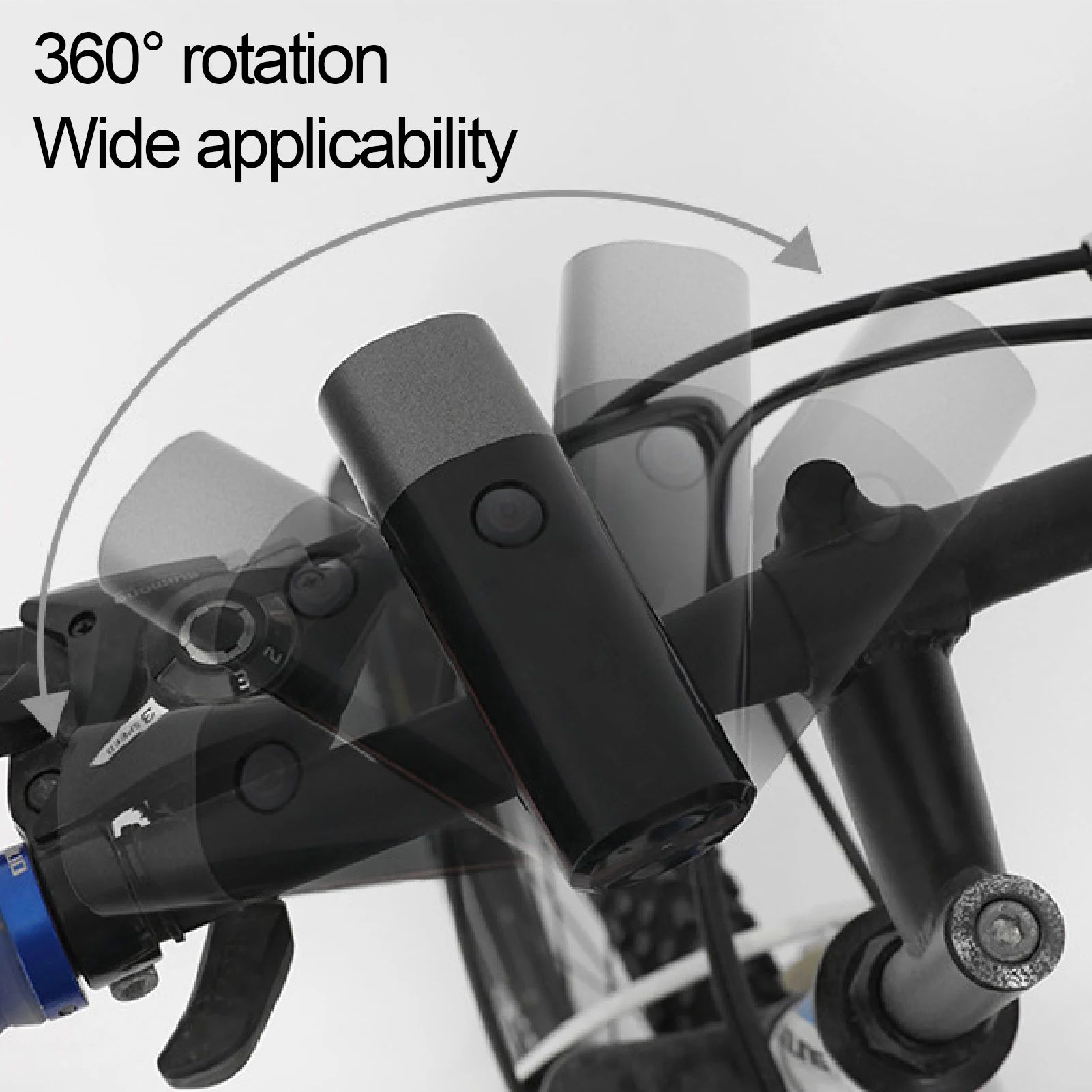 Bike Light 1600mAh USB Rechargeable Waterproof t6 LED Front Lights Headlight 360-Degree Rotating Super Bright Flashlight | Спорт и