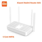 Новый роутер Xiaomi Redmi Router AX5 WiFi 6 1800 5-ядерный 256 Мбит памяти сетка домашний IoT 4 усилитель сигнала 2,4G 5 ГГц 2 двухдиапазонных OFDMA