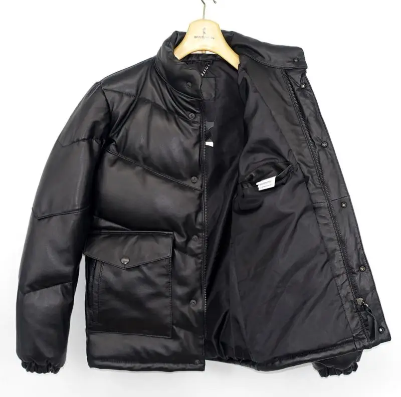 

Famous Sheep Skin Thickening Of Full Head Big Bread Layer Down Jacket Warm Man
