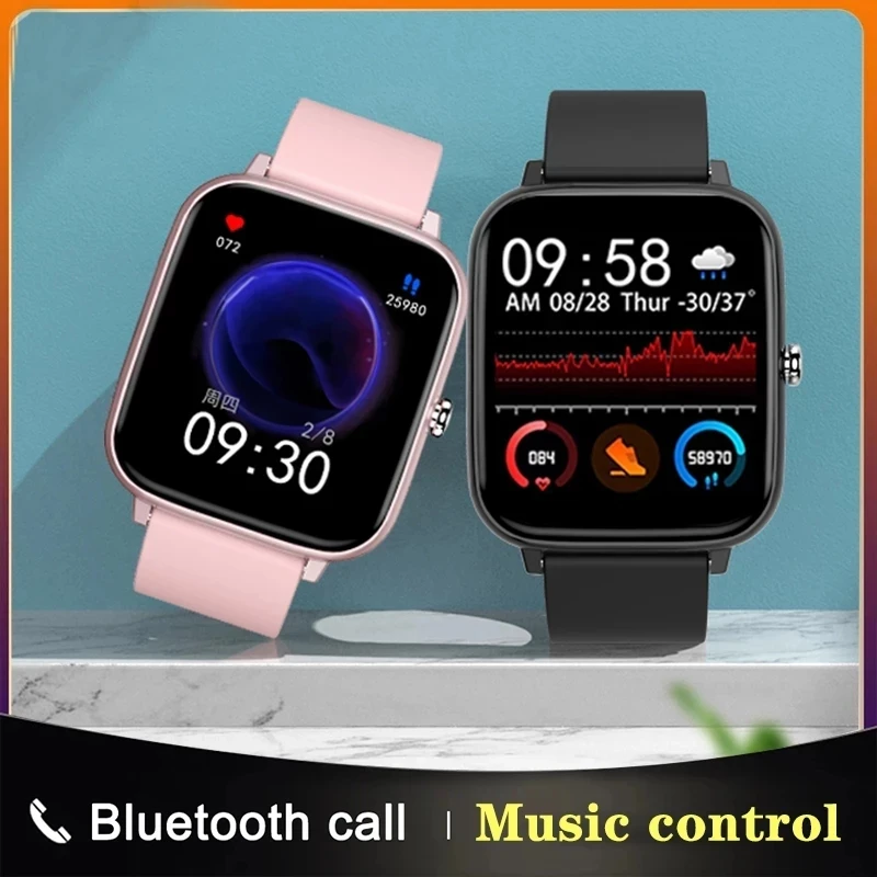 

Reloj New P6 ladies smart watch full screen touch bluetooth call IP67 waterproof heart rate monitoring sports watch for Xiaomi