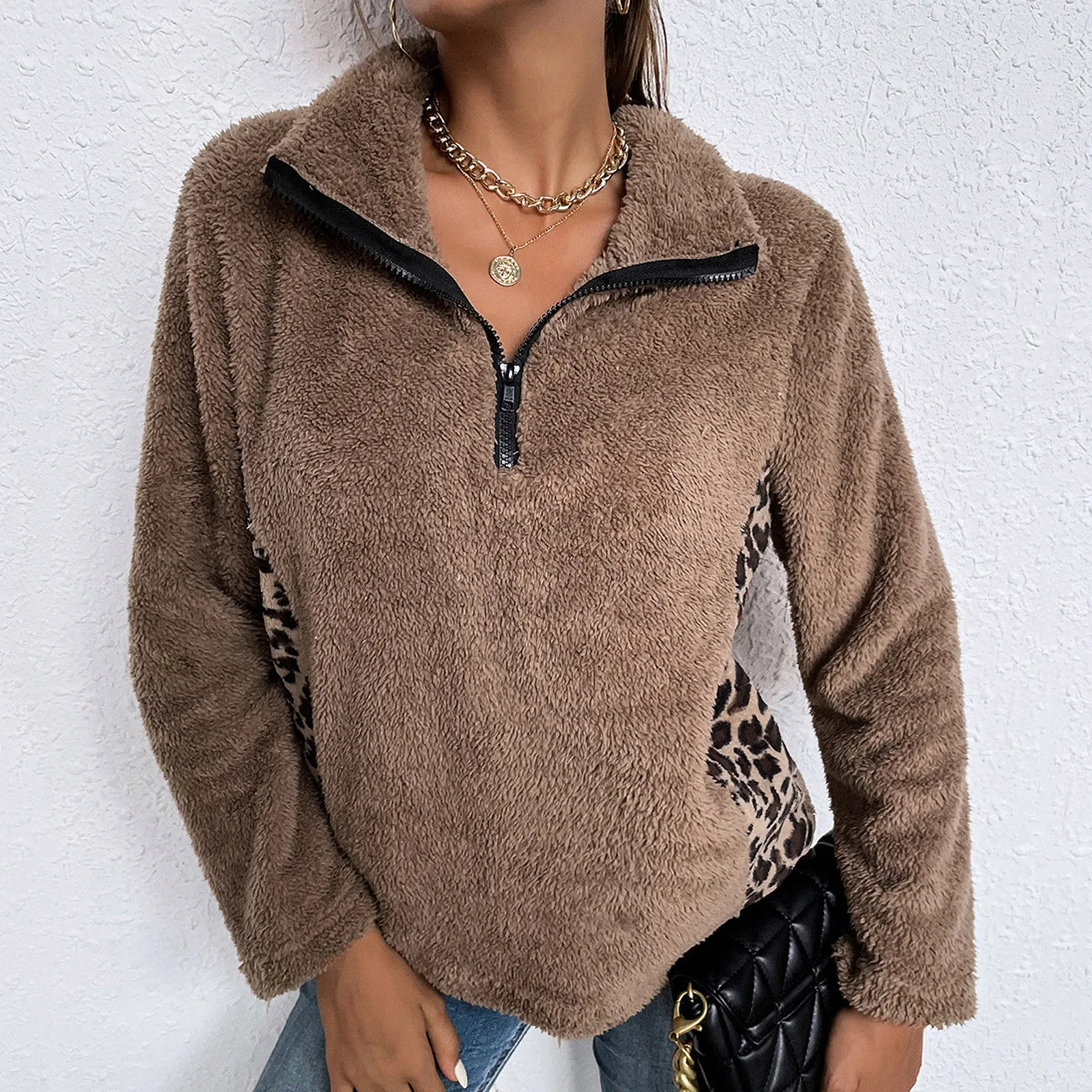 

Winter Hoodie Loose Zippe Sweatshirt Ladies Harajuku Kawaii Patchwork Long Sleeve Pullover Oversized Hoodie Women толстовка