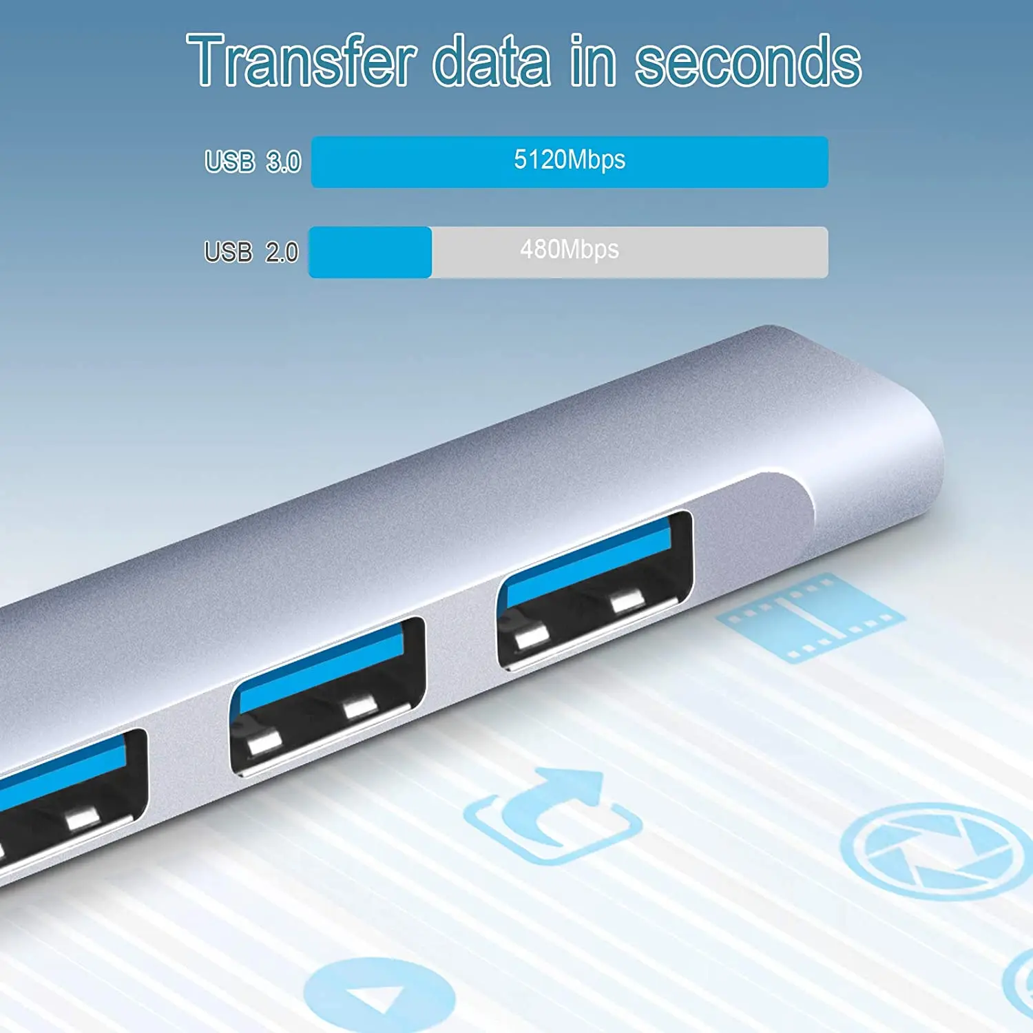 Мини-разветвители 4-портовый концентратор USB 3 0 2 станция USB-адаптера Ультратонкий