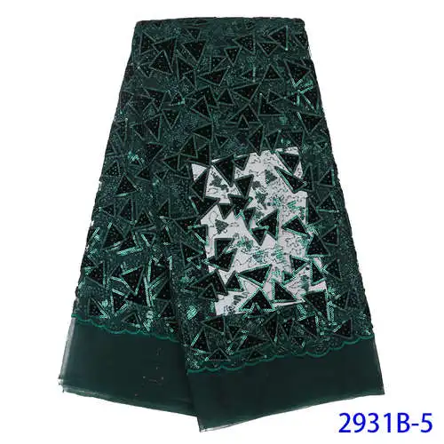 picture 5 NIAI африканская Бархатная Сетка кружевная ткань нигерийская кружевная ткань высокого качества французский Тюль кружевная ткань для женского платья XY2931B-1 - Цвет: picture 5