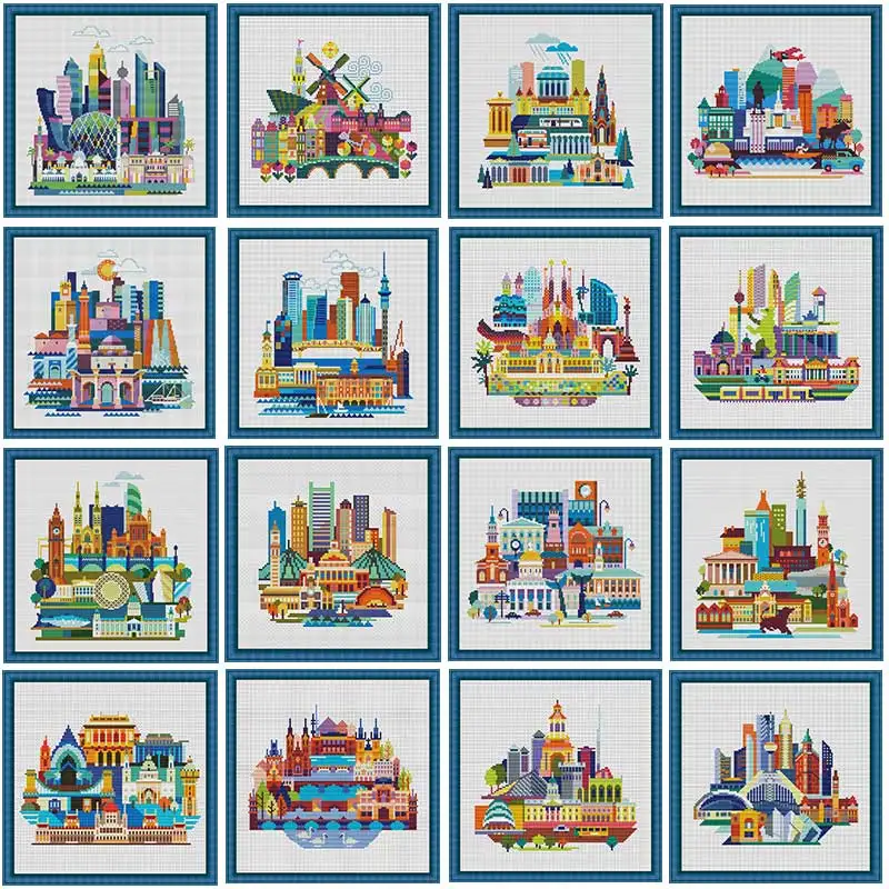 

Наборы для вышивки крестиком, наборы для вышивки крестиком 11CT 14CT 18CT, Китайские узоры «сделай сам», вышивка