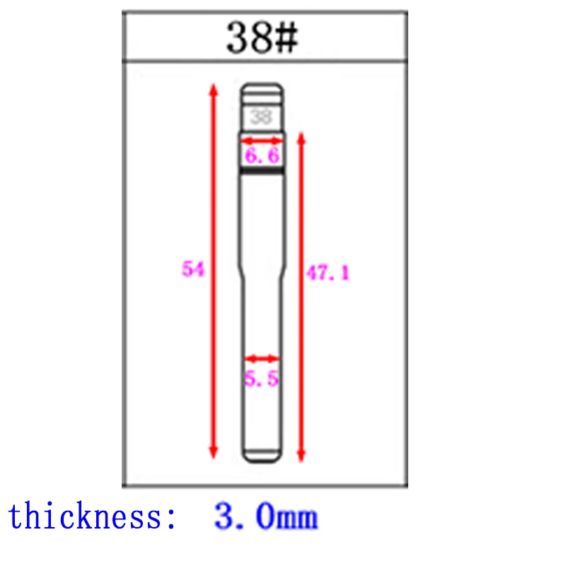#38 Универсальный 38 # Складной Дистанционный Автомобильный ключ пустой флип