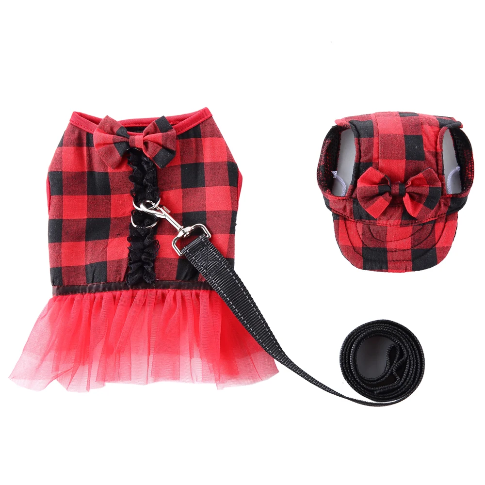 Поводок для собак жилет тюль клетчатое платье собаки улицы Светоотражающий