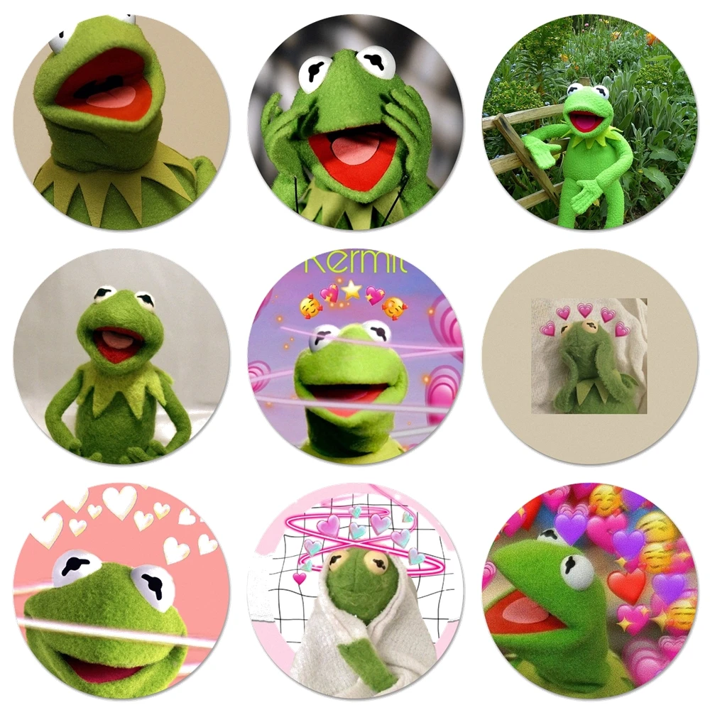 Значки лягушки Kermit значки значок Металлические для фотографий | Дом и сад