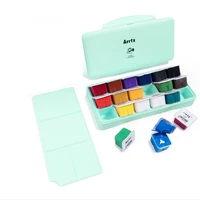 arrtx 18 colors gouache paint set 30ml cute jelly cup design with portable box and palette suitable for hobbyist artists paint