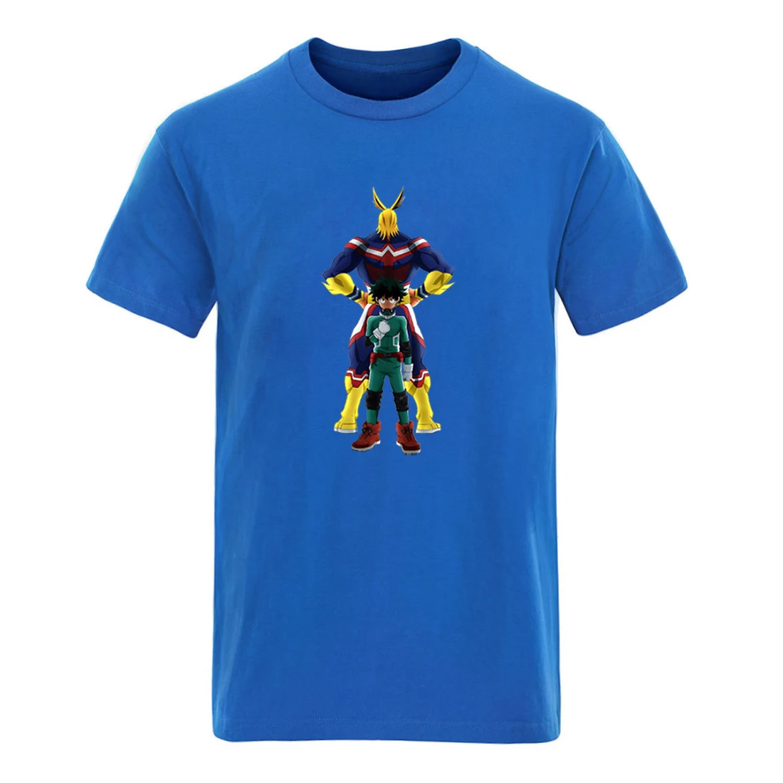 

Хлопковая футболка с круглым вырезом на шее, мой герой академии на резиновой подошве; Мужские летние одежда высокого качества для девочек ф...